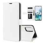 For Samsung Galaxy S20 FE 4G / 5G R64 Texture Single Horizontal Flip Protective Case with Holder & Card Slots & Wallet& Photo Frame(White) - 1