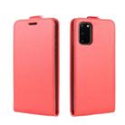 For Samsung Galaxy S20 FE (4G/5G) / S20 Lite R64 Texture Single Vertical Flip Leather Protective Case with Card Slots & Photo Frame(Red) - 2