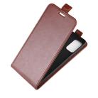 For Samsung Galaxy S20 FE (4G/5G) / S20 Lite R64 Texture Single Vertical Flip Leather Protective Case with Card Slots & Photo Frame(Brown) - 3
