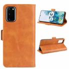 For Samsung Galaxy S20 FE 4G / 5G Dual-side Magnetic Buckle Horizontal Flip Leather Case with Holder & Card Slots & Wallet(Yellow) - 3