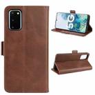 For Samsung Galaxy S20 FE 4G / 5G Dual-side Magnetic Buckle Horizontal Flip Leather Case with Holder & Card Slots & Wallet(Brown) - 3