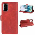For Samsung Galaxy S20 FE 4G / 5G Dual-side Magnetic Buckle Horizontal Flip Leather Case with Holder & Card Slots & Wallet(Red) - 3