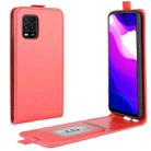 For Xiaomi Mi 10 Lite 5G / Mi 10 Youth 5G R64 Texture Single Vertical Flip Leather Protective Case with Card Slots & Photo Frame(Red) - 1