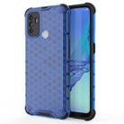 For OPPO A53 2020  Shockproof Honeycomb PC + TPU Case(Blue) - 1
