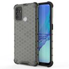 For OPPO A53 2020  Shockproof Honeycomb PC + TPU Case(Grey) - 1