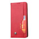 For Xiaomi POCO X3 NFC Knead Skin Texture Horizontal Flip Leather Case with Photo Frame & Holder & Card Slots & Wallet(Red) - 2