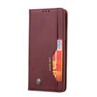 For Xiaomi POCO X3 NFC Knead Skin Texture Horizontal Flip Leather Case with Photo Frame & Holder & Card Slots & Wallet(Wine Red) - 2