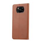 For Xiaomi POCO X3 NFC Knead Skin Texture Horizontal Flip Leather Case with Photo Frame & Holder & Card Slots & Wallet(Brown) - 3