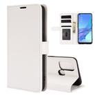 For OPPO A53 2020/OPPO A32 2020 R64 Texture Single Horizontal Flip Protective Case with Holder & Card Slots & Wallet& Photo Frame(White) - 1