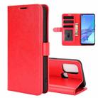 For OPPO A53 2020/OPPO A32 2020 R64 Texture Single Horizontal Flip Protective Case with Holder & Card Slots & Wallet& Photo Frame(Red) - 1