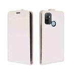 For OPPO A53 2020/OPPO A32 2020 R64 Texture Single Vertical Flip Leather Protective Case with Card Slots & Photo Frame(White) - 2