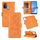 For OPPO A53 2020/OPPO A32 2020 Dual-side Magnetic Buckle Horizontal Flip Leather Case with Holder & Card Slots & Wallet(Yellow) - 1