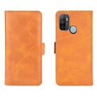 For OPPO A53 2020/OPPO A32 2020 Dual-side Magnetic Buckle Horizontal Flip Leather Case with Holder & Card Slots & Wallet(Yellow) - 2