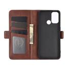 For OPPO A53 2020/OPPO A32 2020 Dual-side Magnetic Buckle Horizontal Flip Leather Case with Holder & Card Slots & Wallet(Brown) - 4