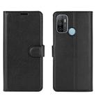 For OPPO A53 2020/OPPO A32 2020 Litchi Texture Horizontal Flip Protective Case with Holder & Card Slots & Wallet(Black) - 2