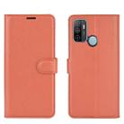 For OPPO A53 2020/OPPO A32 2020 Litchi Texture Horizontal Flip Protective Case with Holder & Card Slots & Wallet(Brown) - 2