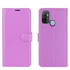 For OPPO A53 2020/OPPO A32 2020 Litchi Texture Horizontal Flip Protective Case with Holder & Card Slots & Wallet(Purple) - 2