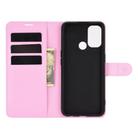 For OPPO A53 2020/OPPO A32 2020 Litchi Texture Horizontal Flip Protective Case with Holder & Card Slots & Wallet(Pink) - 3