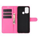 For OPPO A53 2020/OPPO A32 2020 Litchi Texture Horizontal Flip Protective Case with Holder & Card Slots & Wallet(Rose red) - 3