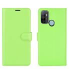 For OPPO A53 2020/OPPO A32 2020 Litchi Texture Horizontal Flip Protective Case with Holder & Card Slots & Wallet(Green) - 2