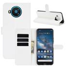 For Nokia 8.3 5G Litchi Texture Horizontal Flip Protective Case with Holder & Card Slots & Wallet(White) - 1