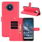 For Nokia 8.3 5G Litchi Texture Horizontal Flip Protective Case with Holder & Card Slots & Wallet(Red) - 1