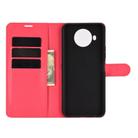 For Nokia 8.3 5G Litchi Texture Horizontal Flip Protective Case with Holder & Card Slots & Wallet(Red) - 3