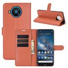 For Nokia 8.3 5G Litchi Texture Horizontal Flip Protective Case with Holder & Card Slots & Wallet(Brown) - 1