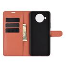 For Nokia 8.3 5G Litchi Texture Horizontal Flip Protective Case with Holder & Card Slots & Wallet(Brown) - 3