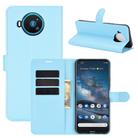 For Nokia 8.3 5G Litchi Texture Horizontal Flip Protective Case with Holder & Card Slots & Wallet(Blue) - 1