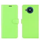 For Nokia 8.3 5G Litchi Texture Horizontal Flip Protective Case with Holder & Card Slots & Wallet(Green) - 1