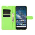 For Nokia 8.3 5G Litchi Texture Horizontal Flip Protective Case with Holder & Card Slots & Wallet(Green) - 3
