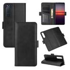 For Sony Xperia 5 II Dual-side Magnetic Buckle Horizontal Flip Leather Case with Holder & Card Slots & Wallet(Black) - 1