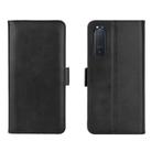For Sony Xperia 5 II Dual-side Magnetic Buckle Horizontal Flip Leather Case with Holder & Card Slots & Wallet(Black) - 2