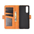 For Sony Xperia 5 II Dual-side Magnetic Buckle Horizontal Flip Leather Case with Holder & Card Slots & Wallet(Yellow) - 4