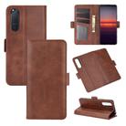 For Sony Xperia 5 II Dual-side Magnetic Buckle Horizontal Flip Leather Case with Holder & Card Slots & Wallet(Brown) - 1