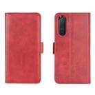 For Sony Xperia 5 II Dual-side Magnetic Buckle Horizontal Flip Leather Case with Holder & Card Slots & Wallet(Red) - 2