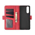 For Sony Xperia 5 II Dual-side Magnetic Buckle Horizontal Flip Leather Case with Holder & Card Slots & Wallet(Red) - 4