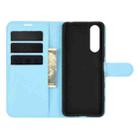 For Sony Xperia 5 II Litchi Texture Horizontal Flip Protective Case with Holder & Card Slots & Wallet(Blue) - 3