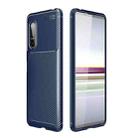 For Sony Xperia 5 II Carbon Fiber Texture Shockproof TPU Case(Blue) - 1