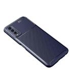 For vivo Y20 Carbon Fiber Texture Shockproof TPU Case(Blue) - 2