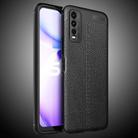 For VIVO Y20 Litchi Texture TPU Shockproof Case(Black) - 2