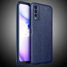 For VIVO Y20 Litchi Texture TPU Shockproof Case(Navy Blue) - 2