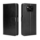 For Xiaomi Poco X3 Pro / Poco X3 / Poco X3 NFC Retro Crazy Horse Texture Horizontal Flip Leather Case with Holder & Card Slots & Photo Frame(Black) - 1