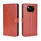 For Xiaomi Poco X3 Pro / Poco X3 / Poco X3 NFC Retro Crazy Horse Texture Horizontal Flip Leather Case with Holder & Card Slots & Photo Frame(Brown) - 1