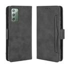 For Samsung Galaxy S20 FE 4G / 5G Wallet Style Skin Feel Calf Pattern Leather Case with Separate Card Slot(Black) - 1