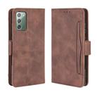 For Samsung Galaxy S20 FE 4G / 5G Wallet Style Skin Feel Calf Pattern Leather Case with Separate Card Slot(Brown) - 1