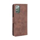 For Samsung Galaxy S20 FE 4G / 5G Wallet Style Skin Feel Calf Pattern Leather Case with Separate Card Slot(Brown) - 4