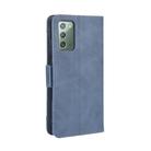 For Samsung Galaxy S20 FE 4G / 5G Wallet Style Skin Feel Calf Pattern Leather Case with Separate Card Slot(Blue) - 4