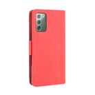 For Samsung Galaxy S20 FE 4G / 5G Wallet Style Skin Feel Calf Pattern Leather Case with Separate Card Slot(Red) - 4